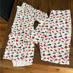 Roller Rabbit like new pajamas - wild birds